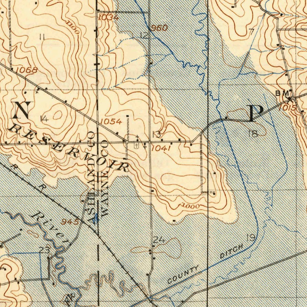 West Salem, OH (1908, 62500-Scale) Map by United States Geological ...