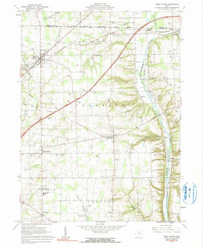 United States Geological Survey West Salem, OH (1961, 24000-Scale) digital map