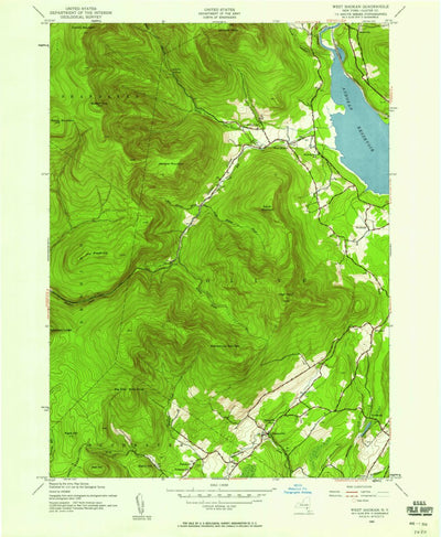 United States Geological Survey West Shokan, NY (1942, 24000-Scale) digital map