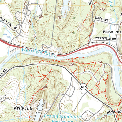 United States Geological Survey West Springfield, MA (2021, 24000-Scale) digital map