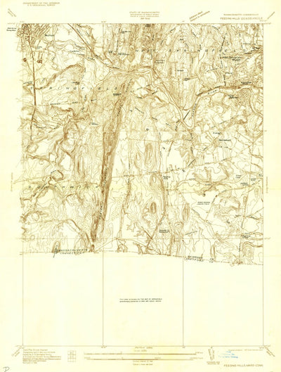 United States Geological Survey West Springfield, MA-CT (1933, 24000-Scale) digital map