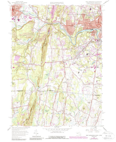 United States Geological Survey West Springfield, MA-CT (1958, 24000-Scale) digital map