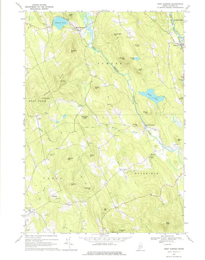 United States Geological Survey West Sumner, ME (1967, 24000-Scale) digital map