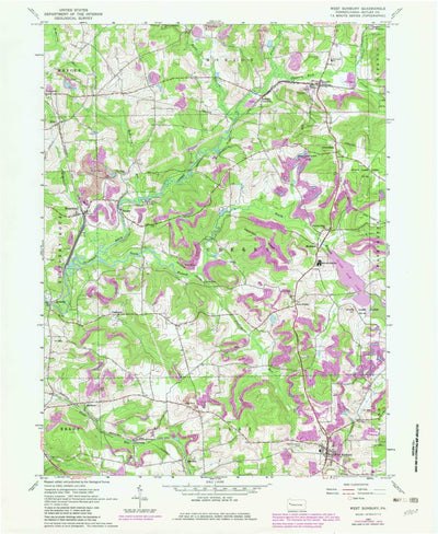 United States Geological Survey West Sunbury, PA (1963, 24000-Scale) digital map