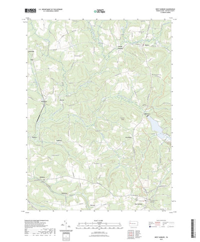 United States Geological Survey West Sunbury, PA (2023, 24000-Scale) digital map