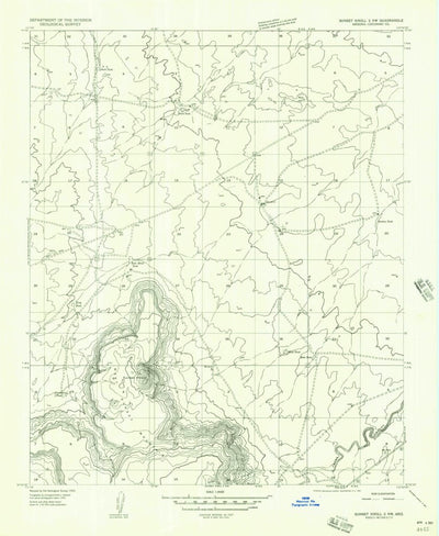 United States Geological Survey West Sunset Mountain, AZ (1955, 24000-Scale) digital map