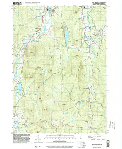 United States Geological Survey West Swanzey, NH (1998, 24000-Scale) digital map