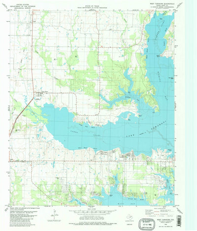 United States Geological Survey West Tawakoni, TX (1980, 24000-Scale) digital map