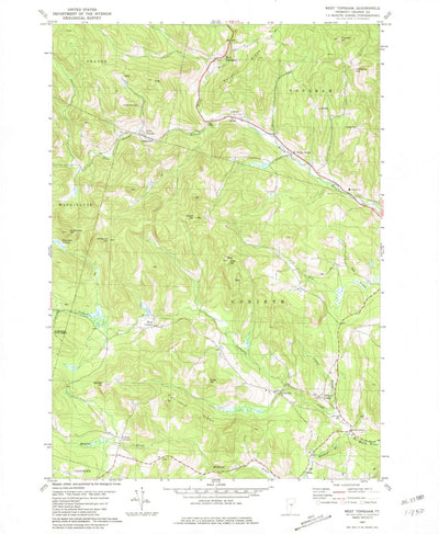 United States Geological Survey West Topsham, VT (1981, 24000-Scale) digital map