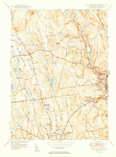 United States Geological Survey West Torrington, CT (1951, 31680-Scale) digital map