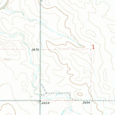 United States Geological Survey West Twin Butte, ND (1974, 24000-Scale) digital map