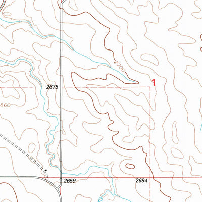 United States Geological Survey West Twin Butte, ND (1997, 24000-Scale) digital map