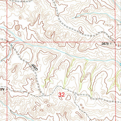 United States Geological Survey West Twin Butte, ND (1997, 24000-Scale) digital map
