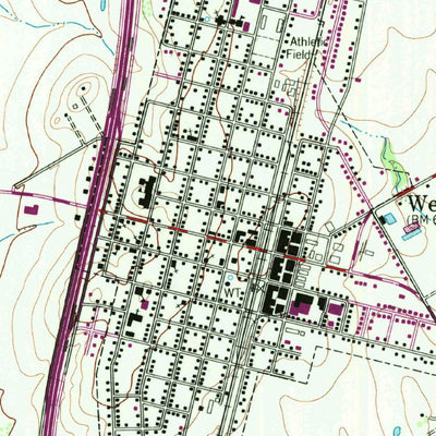 United States Geological Survey West, TX (1956, 24000-Scale) digital map