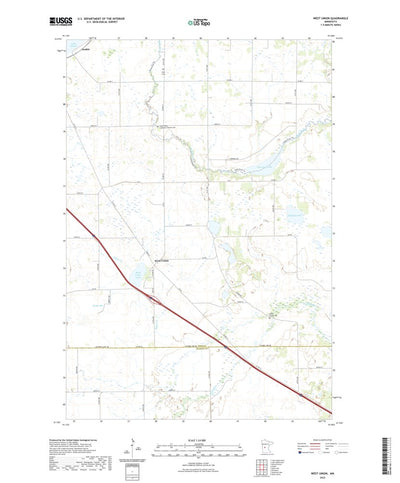 United States Geological Survey West Union, MN (2022, 24000-Scale) digital map