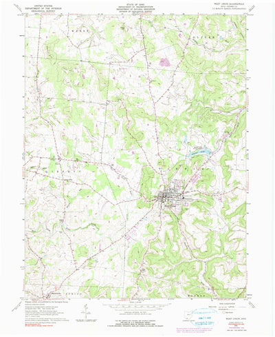 United States Geological Survey West Union, OH (1961, 24000-Scale) digital map