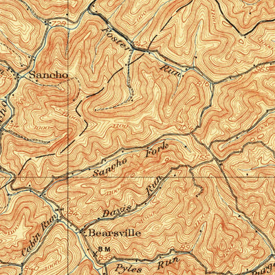 United States Geological Survey West Union, WV (1905, 62500-Scale) digital map