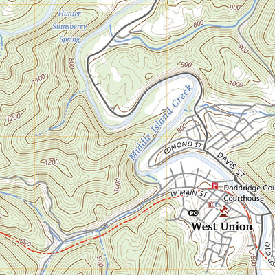 United States Geological Survey West Union, WV (2023, 24000-Scale) digital map