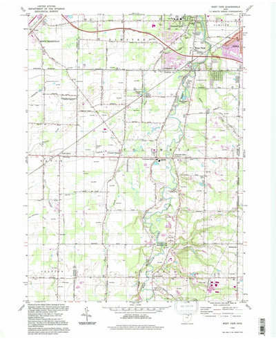 United States Geological Survey West View, OH (1994, 24000-Scale) digital map