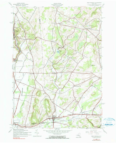 United States Geological Survey West Winfield, NY (1943, 24000-Scale) digital map