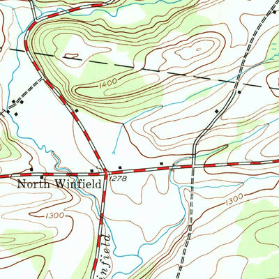 United States Geological Survey West Winfield, NY (1943, 24000-Scale) digital map