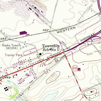 United States Geological Survey West York, PA (1954, 24000-Scale) digital map