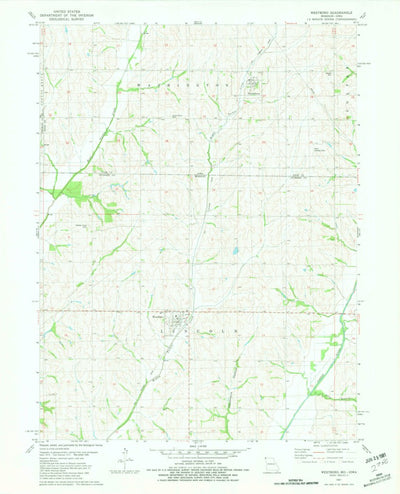 United States Geological Survey Westboro, MO-IA (1981, 24000-Scale) digital map