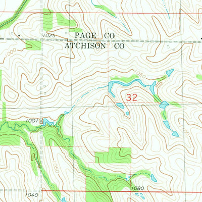 United States Geological Survey Westboro, MO-IA (1981, 24000-Scale) digital map
