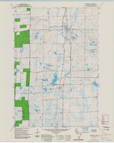 United States Geological Survey Westboro, WI (1970, 24000-Scale) digital map