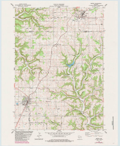 United States Geological Survey Westby, WI (1983, 24000-Scale) digital map