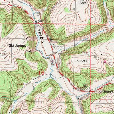 United States Geological Survey Westby, WI (1983, 24000-Scale) digital map