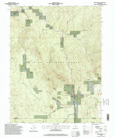 United States Geological Survey Westcreek, CO (1994, 24000-Scale) digital map