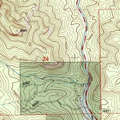 United States Geological Survey Westcreek, CO (1994, 24000-Scale) digital map