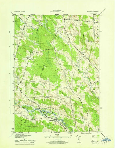 United States Geological Survey Westdale, NY (1943, 31680-Scale) digital map