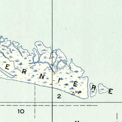 United States Geological Survey Western Isles Dernieres, LA (1947, 31680-Scale) digital map