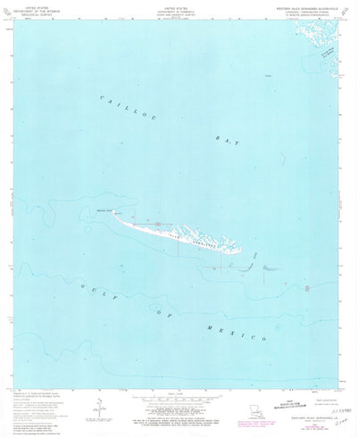 United States Geological Survey Western Isles Dernieres, LA (1953, 24000-Scale) digital map