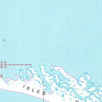 United States Geological Survey Western Isles Dernieres, LA (1953, 24000-Scale) digital map