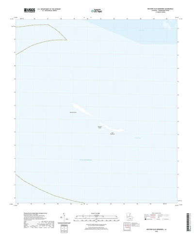 United States Geological Survey Western Isles Dernieres, LA (2020, 24000-Scale) digital map