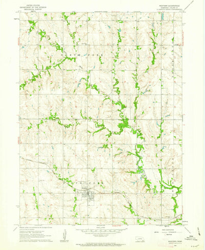 United States Geological Survey Western, NE (1961, 24000-Scale) digital map
