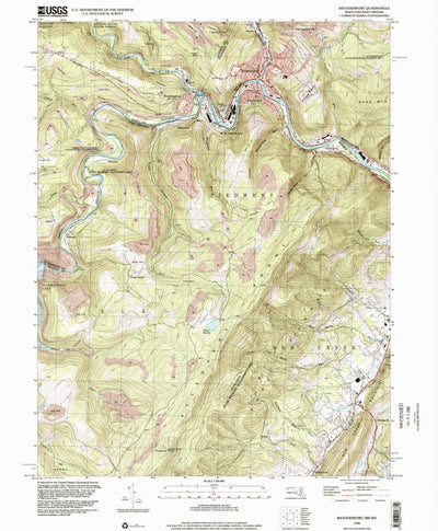 United States Geological Survey Westernport, MD-WV (1996, 24000-Scale) digital map