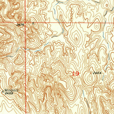 United States Geological Survey Westerville, NE (1951, 24000-Scale) digital map