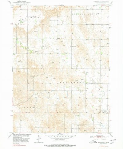 United States Geological Survey Westerville, NE (1974, 24000-Scale) digital map