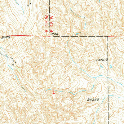 United States Geological Survey Westerville, NE (1974, 24000-Scale) digital map