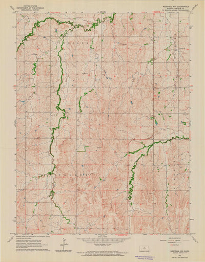 United States Geological Survey Westfall NW, KS (1964, 24000-Scale) digital map