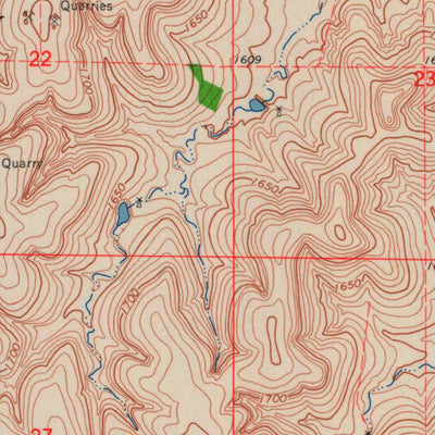 United States Geological Survey Westfall NW, KS (1964, 24000-Scale) digital map