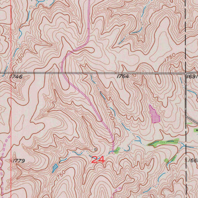 United States Geological Survey Westfall SW, KS (1957, 24000-Scale) digital map