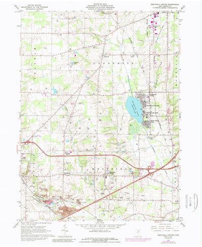 United States Geological Survey Westfield Center, OH (1961, 24000-Scale) digital map