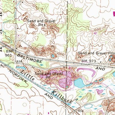 United States Geological Survey Westfield Center, OH (1961, 24000-Scale) digital map