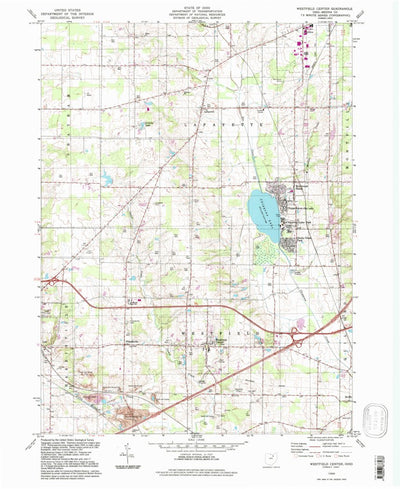 United States Geological Survey Westfield Center, OH (1994, 24000-Scale) digital map