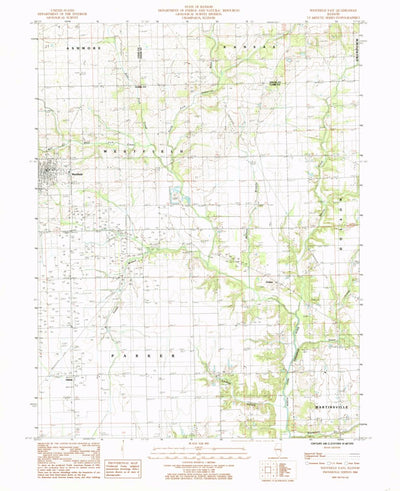 United States Geological Survey Westfield East, IL (1984, 24000-Scale) digital map